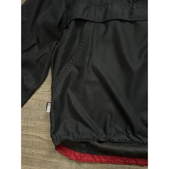 Vintage - Chaps Ralph Lauren Men's Windbreaker Navy Snap‎ Hidden Hoodie Size XL - Picture 2 of 10